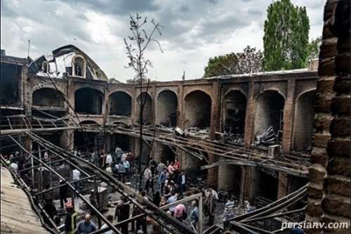 علت حادثه آتش سوزی بازار تبریز اعلام شد