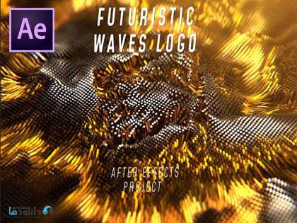 دانلود پروژه آماده افترافکت Futuristic Waves Logo