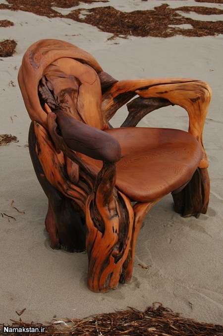 صندلی تکی چوبی خفن و فوق العاده زیبا برای دکوراسیون های خاص