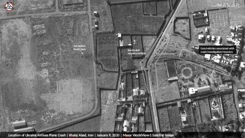 ماهواره‌های آمریکایی محل سقوط هواپیمای اوکراینی را رصد کردند/تصاویر