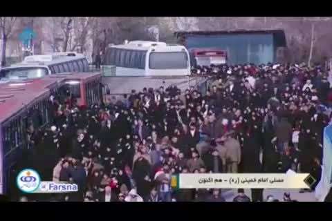 فیلم| مصلی امام خمینی (ره)، ورودی‌ها پر از جمعیت