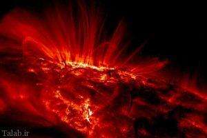 عکس هایی از شعله های خورشید از نمای نزدیک