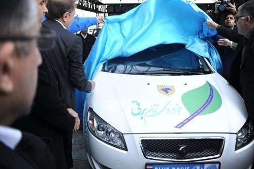 رونمایی از اولین خودروی تمام برقی ایرانی (تصاویر)