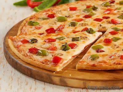 طرز تهیه پیتزا فلفل دلمه ای لذیذ با طعم عالی در منزل