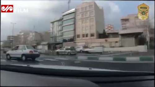 فیلم| تعقیب و گریز سارق زورگیر توسط پلیس در تهران