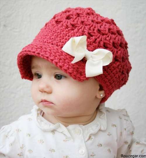 جدیدترین و شیک ترین مدل کلاه بافتنی نوزاد دخترانه