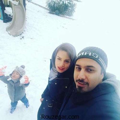 عکس های زیبای احسان خواجه امیری همراه با همسر و پسرش