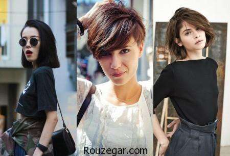 ژورنال بهترین مدل مو کوتاه زنانه و دخترانه برای موهای کم پشت