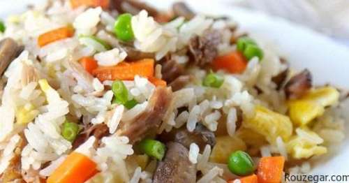طرز تهیه برنج گوشت بز لذیذ