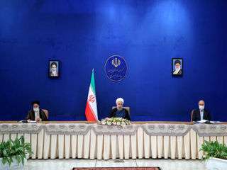 تصاویری از روحانی، رئیسی و قالیباف در یک جلسه اقتصادی