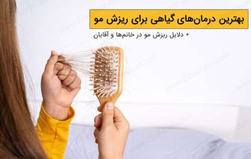 7 درمان گیاهی ریزش مو + دلایل ریزش مو در آقایان و خانم ها