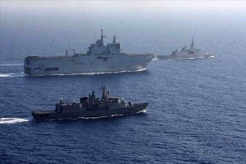 رزمایش نظامی ترکیه در دریای مدیترانه