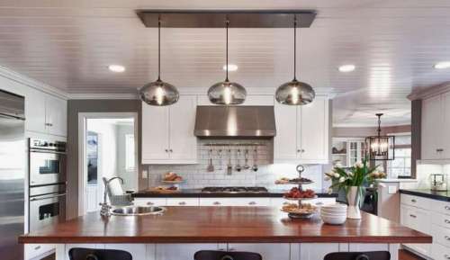 نورپردازی اپن آشپزخانه با چند طراحی کاربردی و زیبا