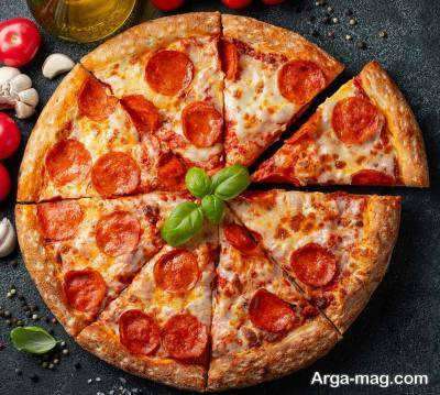 طرز تهیه پیتزا آمریکایی لذیذ و خوشمزه با دستور اصلی