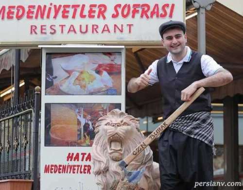 بوراک اوزدمیر سرآشپز معروف ترکیه ایی بر فراز آسمان آشپزی کرد