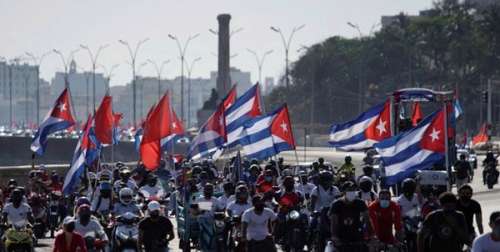 راهپیمایی متفاوت مردم کوبا علیه تحریم‌های آمریکا