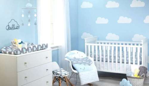 دکوراسیون اتاق نوزاد آبی و ست های زیبا و شاد با این رنگ