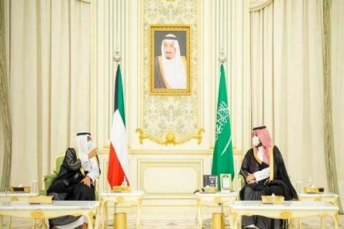 دیدار و گفتگوی ولیعهد سعودی با همتای کویتی