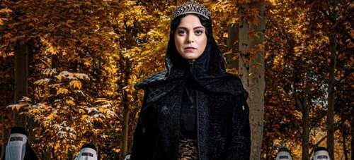 غزل شاکری در نقش خواهر ناصرالدین شاه در سریال جیران