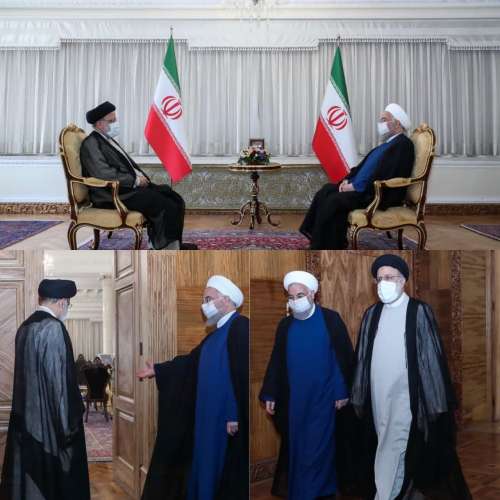 رئیسی امروز به دیدار روحانی رفت/ عکس