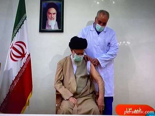 ویدیو از رهبر انقلاب هنگام دریافت واکسن ایرانی کرونا