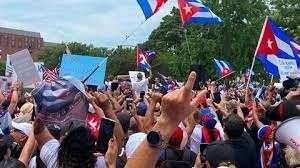 درخواست آمریکا از کوبا برای آزادی معترضان