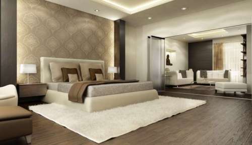 دکوراسیون اتاق خواب بزرگ با چند طراحی کاربردی و زیبا