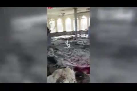 انفجار مرگبار در یک مسجد شیعیان در قندوز افغانستان+فیلم