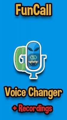 نرم افزار تغییر صدا هنگام مکالمه موبایل اندروید Funcall – In Call Voice Changer 5.1.11