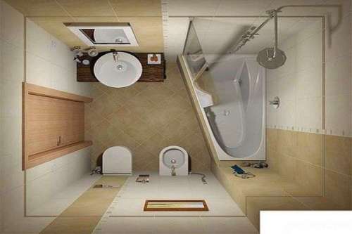 دکوراسیون های مدرن حمام و سرویس بهداشتی های کوچک