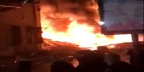 وقوع آتش‌سوزی  مهیب در تل‌آویو + فیلم
