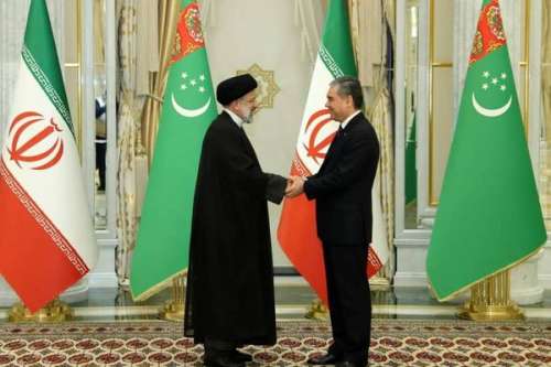 دیدار رئیسی با رییس جمهوری ترکمنستان+عکس