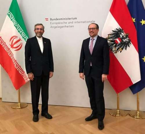 دیدار باقری با وزیر خارجه اتریش