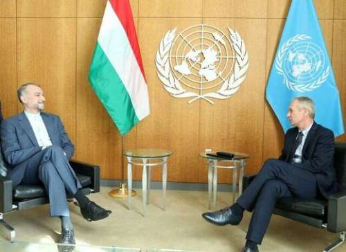 توضیحات وزارت خارجه درباره پرچم دیدار امیرعبداللهیان با رئیس مجمع عمومی سازمان ملل