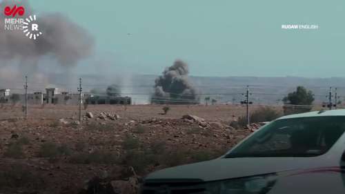 لحظه برخورد موشک‌ سپاه به مقر تروریست ها+ فیلم