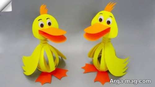 ایده های جالب ساخت کاردستی اردک و اوریگامی این پرنده