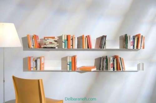 ۱۰ مدل شلف و کتابخانه دیواری مناسب دکوراسیون داخلی