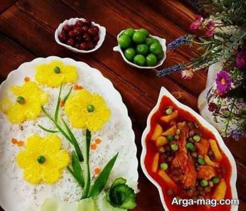 تزیین غذای ایرانی ۱۴۰۲ با دیزاین های شیک و مجلسی (۵۳ تزیین زیبا)