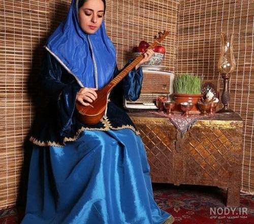 عکس لباس قاجاری زنانه