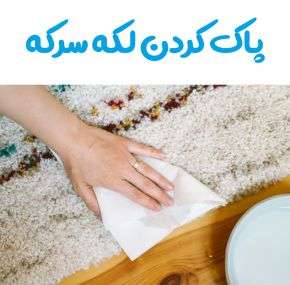 آموزش پاک کردن لکه سرکه از روی فرش ، سنگ و لباس
