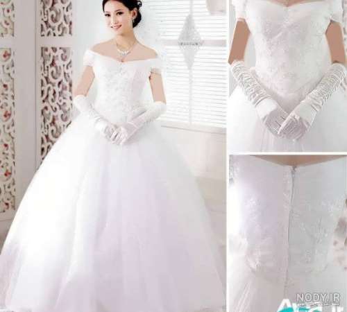 عکس لباس عروس سفید ساده