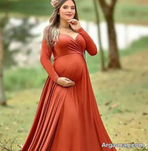 ۴۹ مدل لباس مجلسی بارداری ۱۴۰۲ برای خانم های خوش پوش