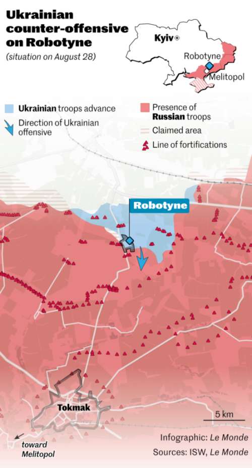 پیشروی ارتش اوکراین با تاکتیک گردان های «سونامی» و عبور از اولین خط دفاعی روسیه