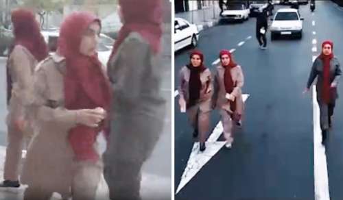 ماجرای حضور زنانی با لباس اعضای مجاهدین خلق در خیابان‌های تهران چیست؟ + ویدیو