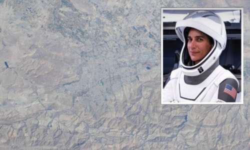 یاسمین مقبلی با انتشار تصاویری از نمای تهران از ایستگاه فضایی به زادگاه والدینش سلام کرد