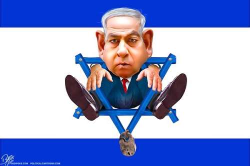ژست نتانیاهو پس از شکست در انتخابات/ عکس
