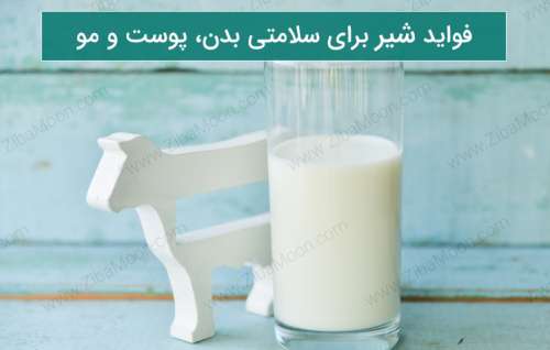 فواید شیر برای سلامتی بدن، پوست و مو