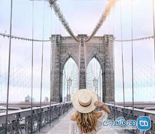 جاذبه های گردشگری محبوب که دارای بیشترین عکس و تصویر هستند | پل بروکلین Brooklyn Bridge