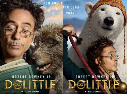 پوسترهای فیلم Dolittle: رابرت داونی جونیور با حیوانات رفتار انسانی دارد‍!